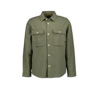 camel active Overshirt Herren Regular Fit Langarm Baumwolle-Leinen grün, XXL