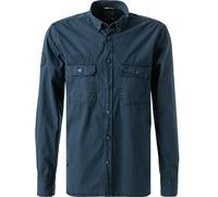 camel active Overshirt Herren Regular Fit Langarm blau, S