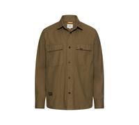 Camel Active Overshirt Hemdjacke Regular Fit aus reiner Baumwolle mit Taschen Olivgrün 3XL