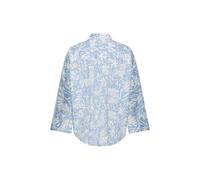 camel active - Oversized Langarmbluse mit Knopfleiste soft blue aop - Gr. - XL
