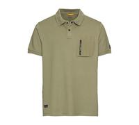camel active - Kurzarm Poloshirt mit Cooling Effekt dusty khaki - Gr. - 3XL