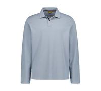 camel active Polo-Shirt Herren Regular Fit Langarm Baumwoll-Piqué blau, L