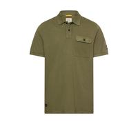camel active Herren Poloshirt aus Reiner Baumwolle Olivgrün, Menswear-XXL