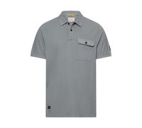 Poloshirt CAMEL ACTIVE, Herren, Gr. XL, stormy blau, Piqué, Obermaterial: 100% Baumwolle, unifarben, normal hüftbedeckend, Rundhals, Bündchen, Shirts, mit Brusttasche (42727035-XL) stormy blau