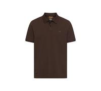 camel active Herren Poloshirt mit Druckknöpfen Erdbraun, Menswear-L