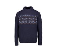 camel active Pullover Herren Regular Fit Wolle blau Norweger, M