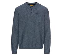 Strickpullover mit Brusttasche Modell 'Henley' 3XL men Hellblau