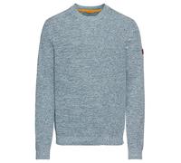 Rundhals Pullover aus Baumwolle Grau XXL