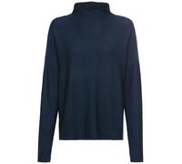 camel active Damen Oversized Pullover mit Rundhalsausschnitt Nachtblau, Womenswear-S