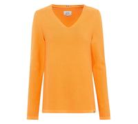 camel active Damen Feinstrickpullover mit V-Ausschnitt Orange, Womenswear-M