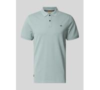 camel active Regular Fit Poloshirt in unifarbenem Design in Ocean, Größe 3XL