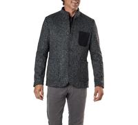 camel active Herren Meliertes Sakko mit Stehkragen Denim Blau menswear-52