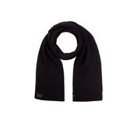 camel active Herren Schal aus Baumwoll-Mix Schwarz, menswear-OS