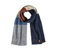 camel active Herren Dicker Strickschal aus einem Wollmix Blau menswear-OS