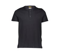 camel active - Kurzarm Henley aus Organic Cotton - Farbe - night blue - Größe - XL