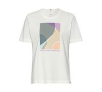 camel active Damen T-Shirt mit Print Weiß-Grau Womenswear-XL
