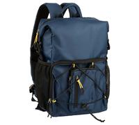 camel active Herren Shores Rolltop Rucksack mit gepolsterten Schulterriemen Blau, Menswear-L