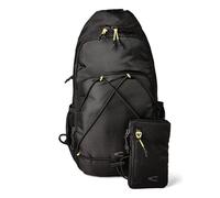 Cityrucksack CAMEL ACTIVE "Shores", Gr. B/H/T: 23cm x 46cm x 13cm, schwarz, Polyester, bedruckt, beschichtet, clean, unifarben mit Farbeinsätzen, Rucksäcke Cityrucksack, Unisex Freizeitrucksack, abneh