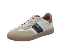 camel active Herren Low-Top Sneaker, Männer Halbschuhe,Wechselfußbett,Turnschuhe,Laufschuhe,schnürschuhe,schnürer,beige/blau,45 EU