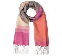 camel active Damen Softer Webschal mit kariertem Muster Pink-Rot womenswear-OS