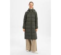 camel active Damen Wasserabweisender Mantel mit abnehmbarer Kapuze Waldgrün, womenswear-44