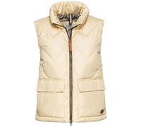 camel active Damen Kurze Steppweste aus recyceltem Polyester Vanille womenswear-42