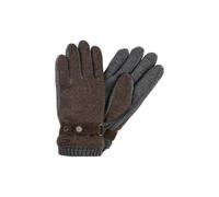 camel active - Strickhandschuhe mit Fleecefutter dark brown - Gr. - M