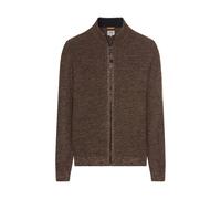 camel active - Strickjacke aus einem soften Baumwollmix dark brown - Gr. - XL