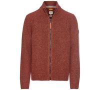 camel active Herren Strickjacke aus nachhaltiger Merinowolle Rot Menswear-XXL