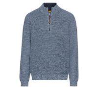 camel active - Stricktroyer aus Baumwollmix denim blue - Gr. - M
