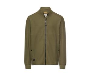 camel active - Sweatjacke mit verstellbarem Tunnelzug deep olive - Gr. - XL
