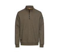Camel Active - Sweatshirt mit Troyerkragen dark olive green - Gr. - XL
