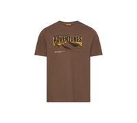 camel active - T-Shirt aus reiner Baumwolle mud brown - Gr. - L