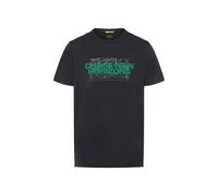 camel active Herren T-Shirt aus Reiner Baumwolle mit Rundhalsausschnitt Navyblau, Menswear-L