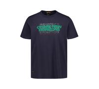 camel active T-Shirt Herren Regular Fit Kurzarm Baumwolle blau, 3XL