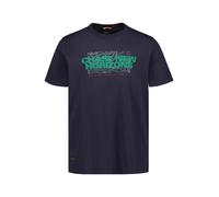 camel active T-Shirt Herren Regular Fit Kurzarm Baumwolle blau, XL