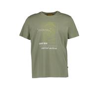 camel active T-Shirt Herren Regular Fit Kurzarm Rundhals Baumwolle grün, M