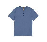 camel active T-Shirt Herren Slim Fit Kurzarm Baumwolle blau, S