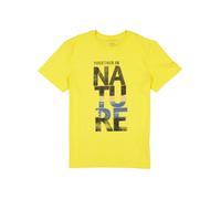 camel active T-Shirt Herren Slim Fit Kurzarm Rundhals Baumwolle gelb, M