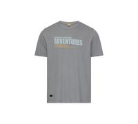 Camel Active T-Shirt Kurzarm Jersey 100% Baumwolle Rundhals Frontprint Stormy Blau Gr. 3XL