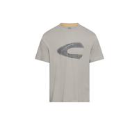 camel active - T-Shirt mit Logoprint aus organic Cotton dust grey - Gr. - 3XL
