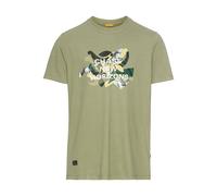 camel active - T-Shirt mit Print aus Organic Cotton dusty khaki - Gr. - M