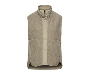 camel active - Teddyweste mit Stehkragen sage - Gr. - 36