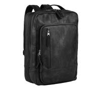 camel active Herren Traces Rucksack mit gepolstertem Laptopfach Schwarz, Menswear-L