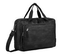 camel active Herren Traces Business Tasche mit gepolstertem Laptopfach Schwarz, Menswear-L