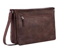 camel active Herren Traces Umhängetasche mit gepolstertem Laptopfach Braun, Menswear-L