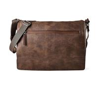 camel active Traces Messenger Leder 38.5 cm Laptopfach brown Herren