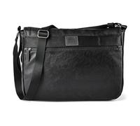 Messenger Bag CAMEL ACTIVE "Traces", Herren, Gr. B/H/T: 38,5cm x 27cm x 10cm, schwarz, Polyurethan, Taschen, aus Lederimitat, funktional mit vielen Fächern & hochwertigem Gurtband (36997009-0) schwarz