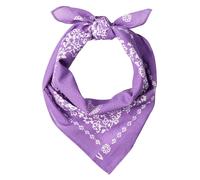 camel active Damen Bandana aus reiner Baumwolle Lila-Weiß womenswear-OS
