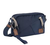 Handtasche CAMEL ACTIVE "Aurum", Damen, Gr. B/H/T: 20,5cm x 15cm x 6cm, blau, Polyester, beschichtet, clean, unifarben mit Farbeinsätzen, Taschen Handtasche, aus recyceltem Polyester in Nylonstruktur,